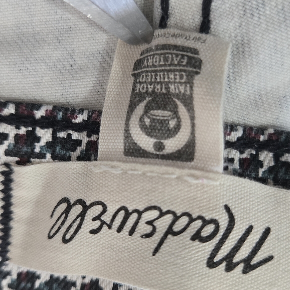 Madewell Houndstooth Kickout Ankle Crop Pants Size 30 Stretch - Picture 11 of 16